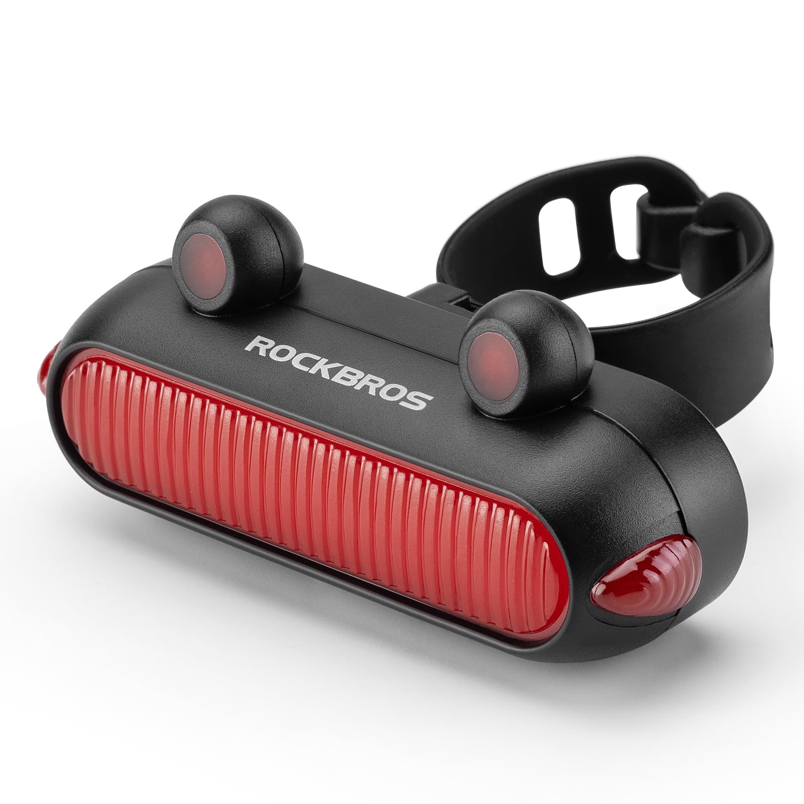 ROCKBROS Bike Frog Taillight - IPX6 Waterproof, USB Rechargeable, 6 Modes, Brake Light