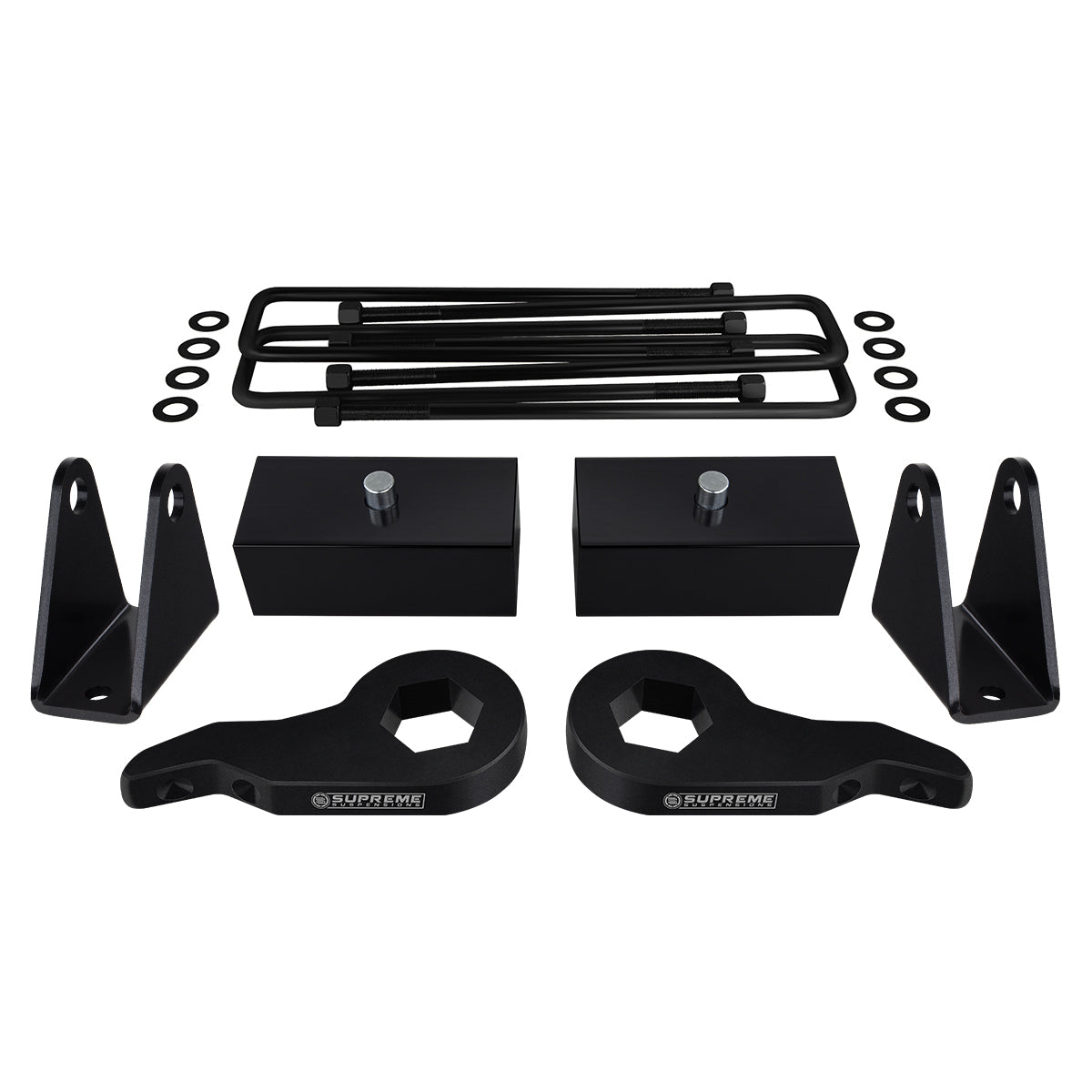 1988-1999 Chevy K3500 Full Suspension Lift Kit 4WD 4x4 Front Lift 1" - 3" + Rear Lift 2"