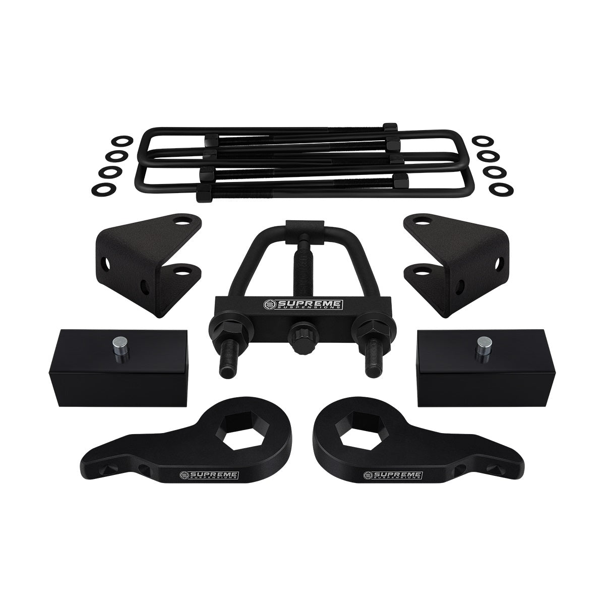 1988-1999 Chevy K3500 Full Suspension Lift Kit & Install Tool 4WD 4x4 Front Lift 1" - 3" + Rear Lift 1"