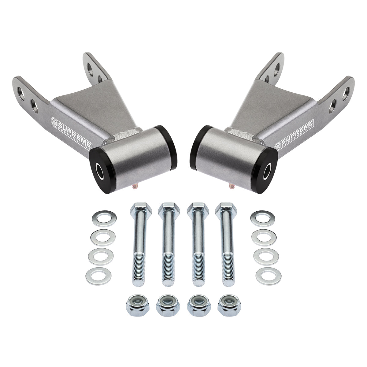 1988-1998 Chevy C1500 Rear Lowering Drop Shackles Kit 2WD 2x4