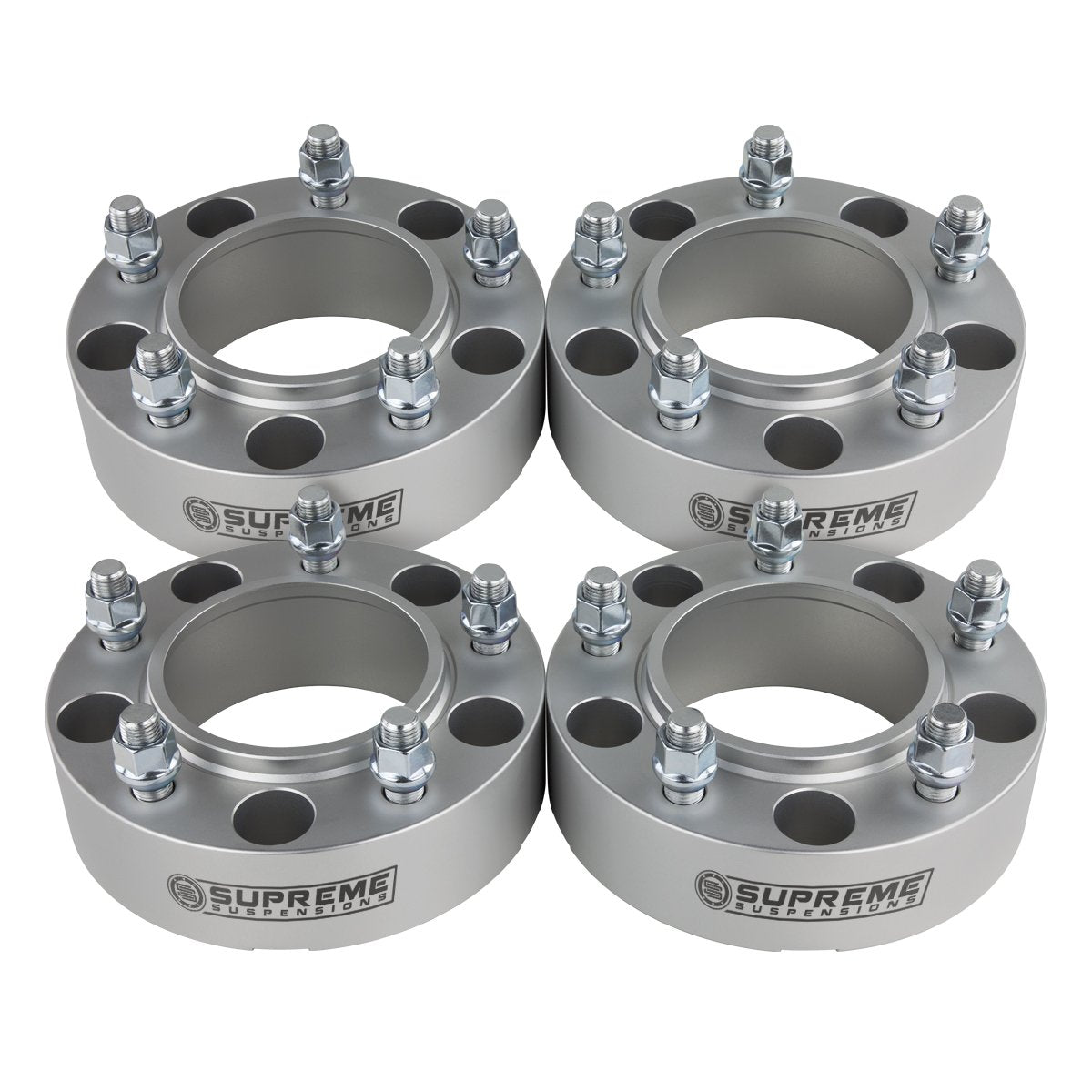 2007-2021 Toyota Tundra 2WD 4WD Wheel Spacers (Hub Centric) Silver (x4) Piece 1.5" Spacer