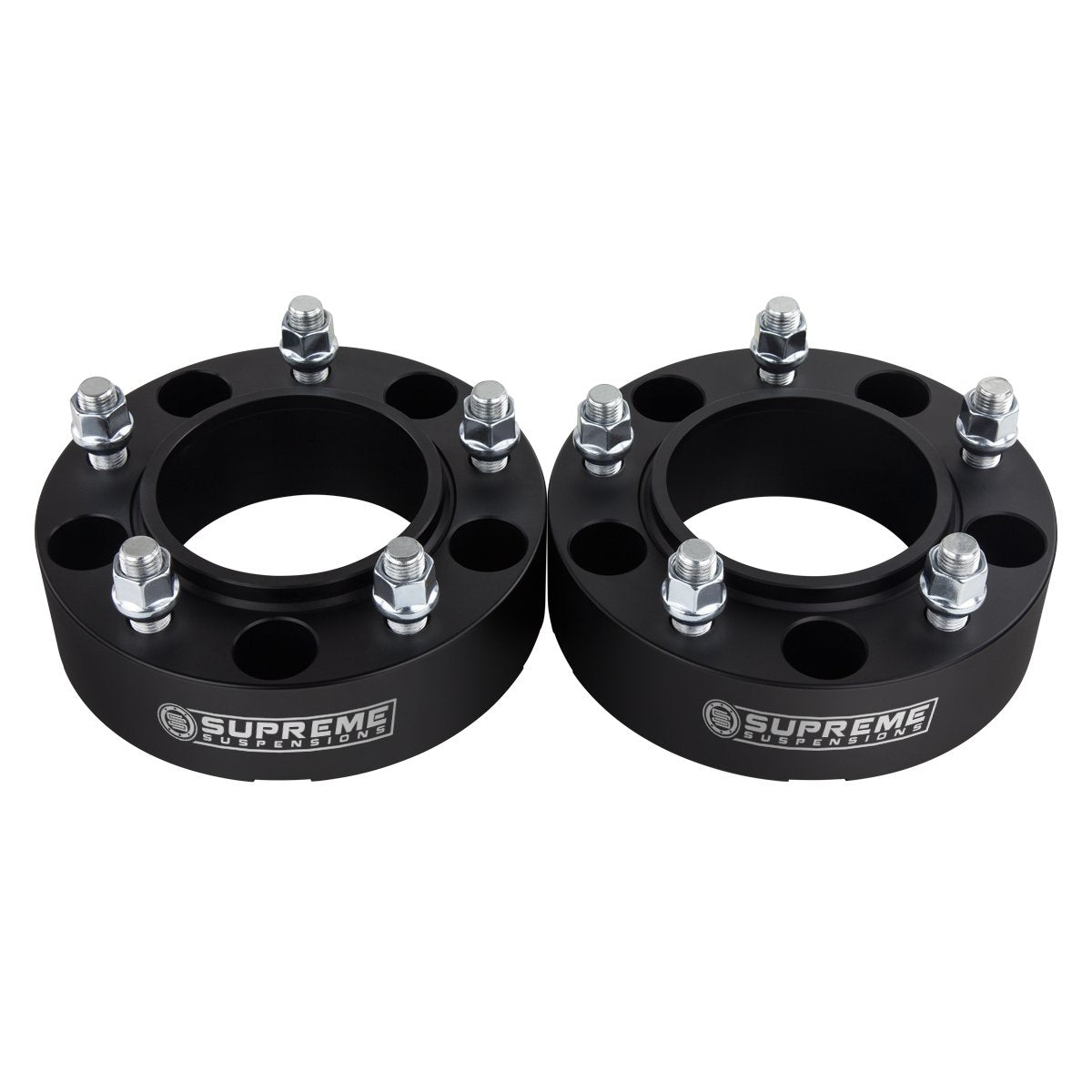 2007-2021 Toyota Tundra 2WD 4WD Wheel Spacers (Hub Centric) Black (x2) Piece 2" Spacer