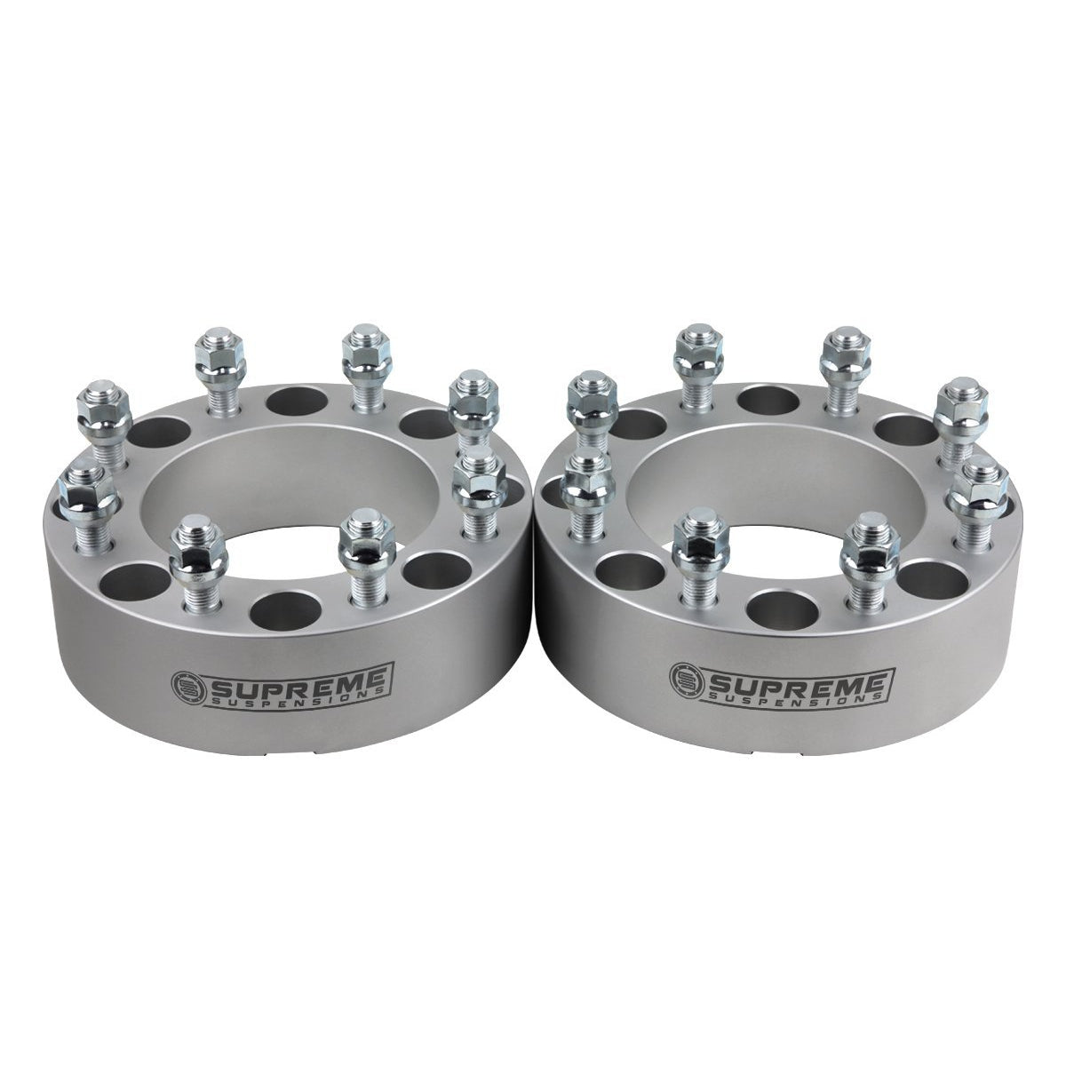 2010-2014 Dodge Ram 2500 1.5" Wheel Spacers Silver (x2) Piece M14 x 1.5