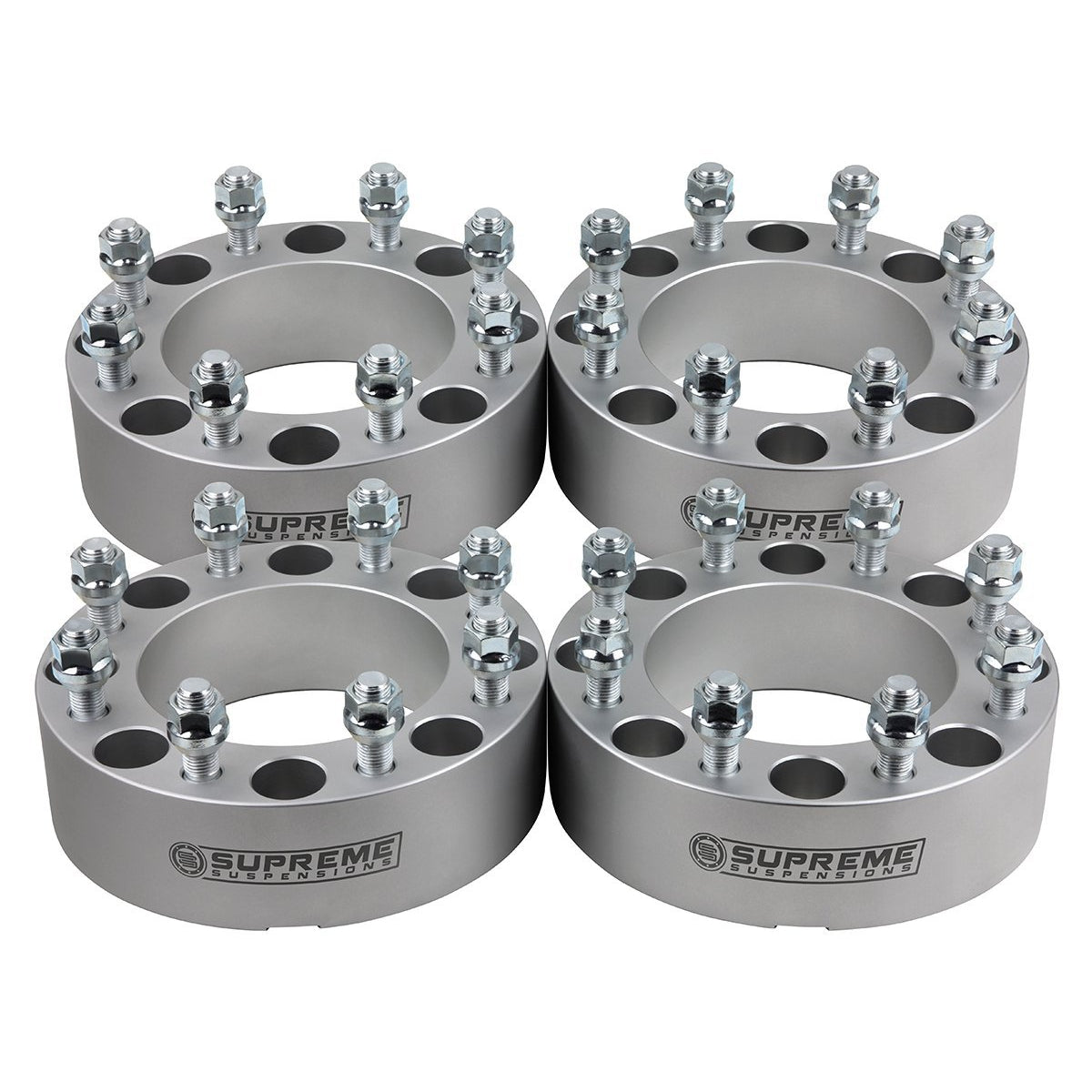 2010-2014 Dodge Ram 2500 1.5" Wheel Spacers Silver (x4) Piece M14 x 1.5