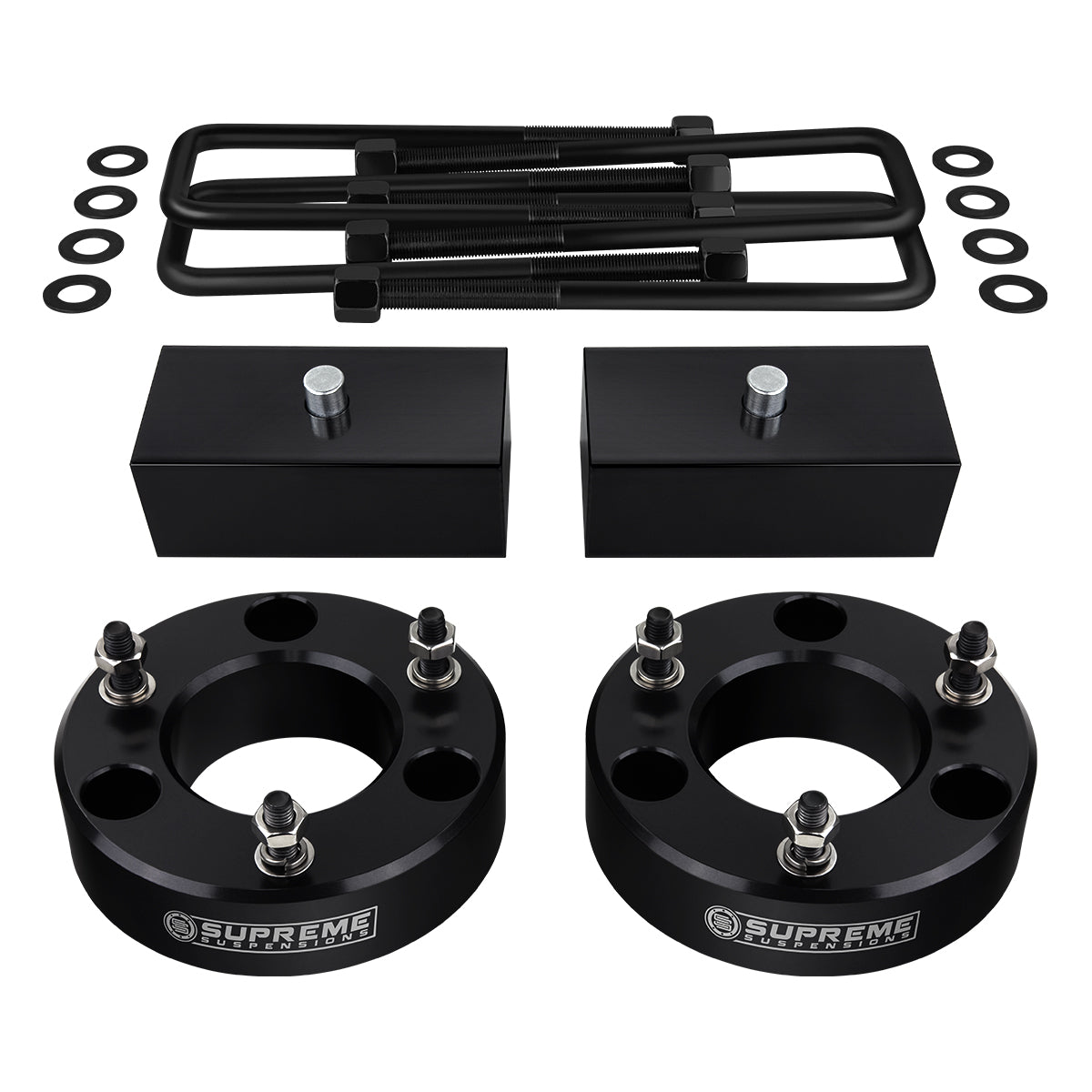 2007(New)-2018 Chevy Silverado 1500 Full Suspension Lift Kit 2WD 4WD Front Lift 2" + Rear Lift 1"