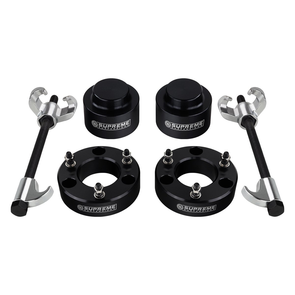 2007-2020 Chevy Suburban 1500 Full Suspension Lift Kit & Spring Compressor 2WD 4WD Front Lift 2" + Rear Lift 1.5"