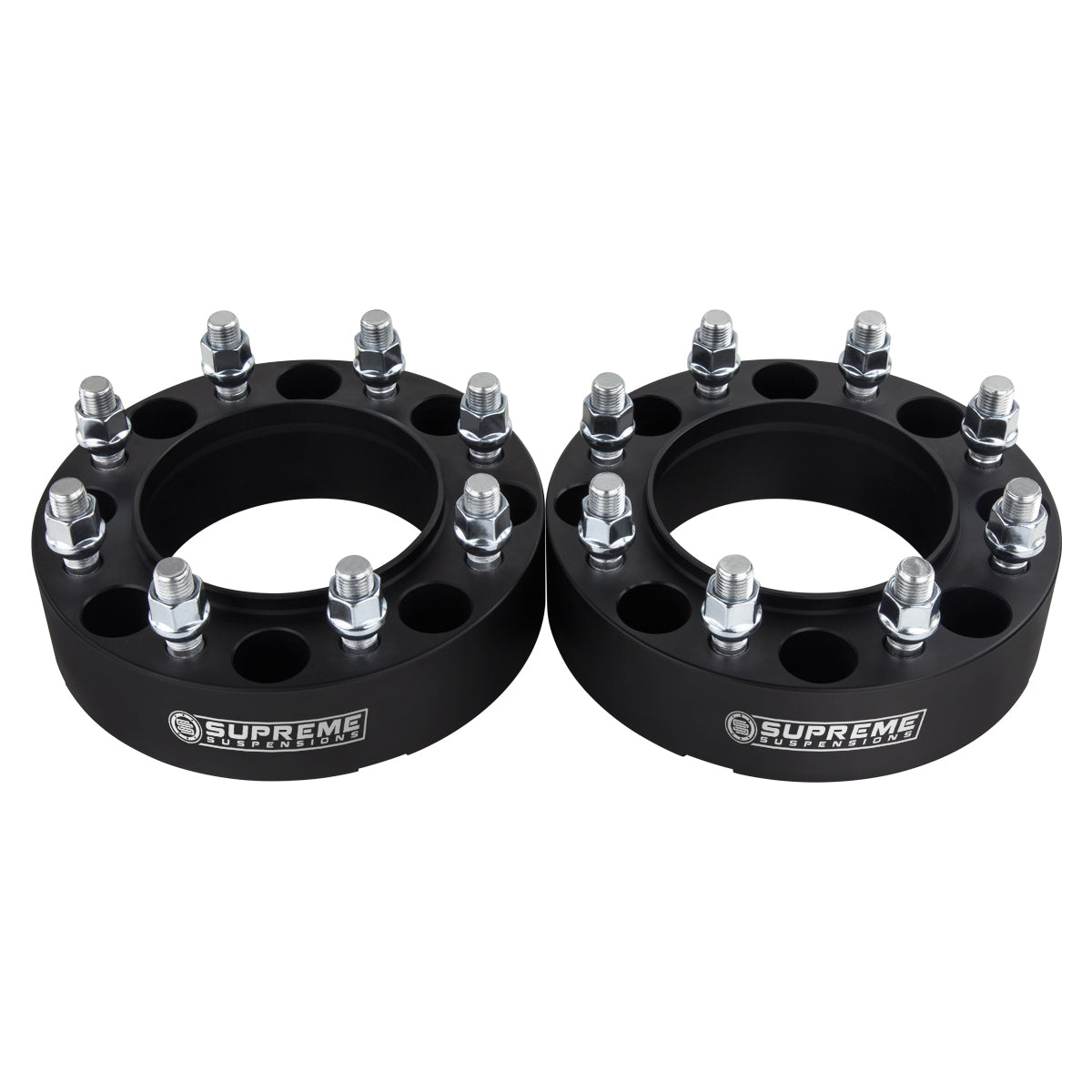 2005-2022 Ford F250 2wd 4wd Front Wheel Spacers Only (Hub Centric) Black (x2) Piece 1.5" Spacer