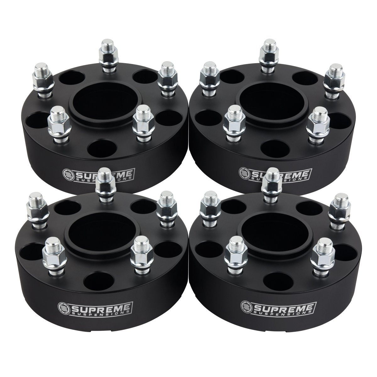 2005-2011 Dodge Dakota 2WD 4WD Wheel Spacers (Hub Centric) Black (x4) Piece 1.5" Spacer