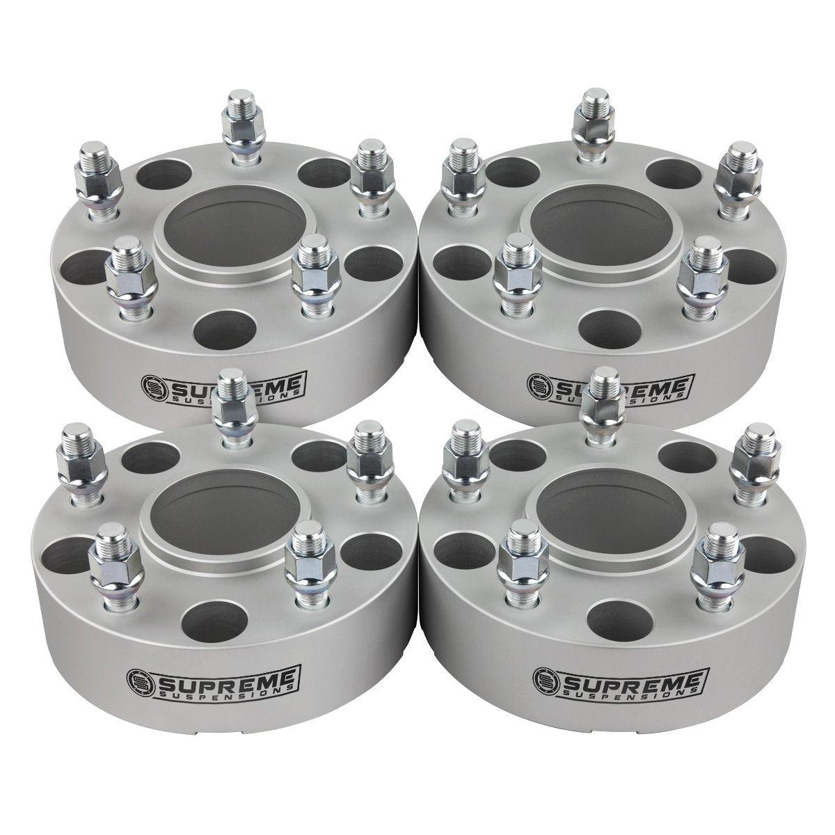 2005-2011 Dodge Dakota 2WD 4WD Wheel Spacers (Hub Centric) Silver (x4) Piece 1.5" Spacer