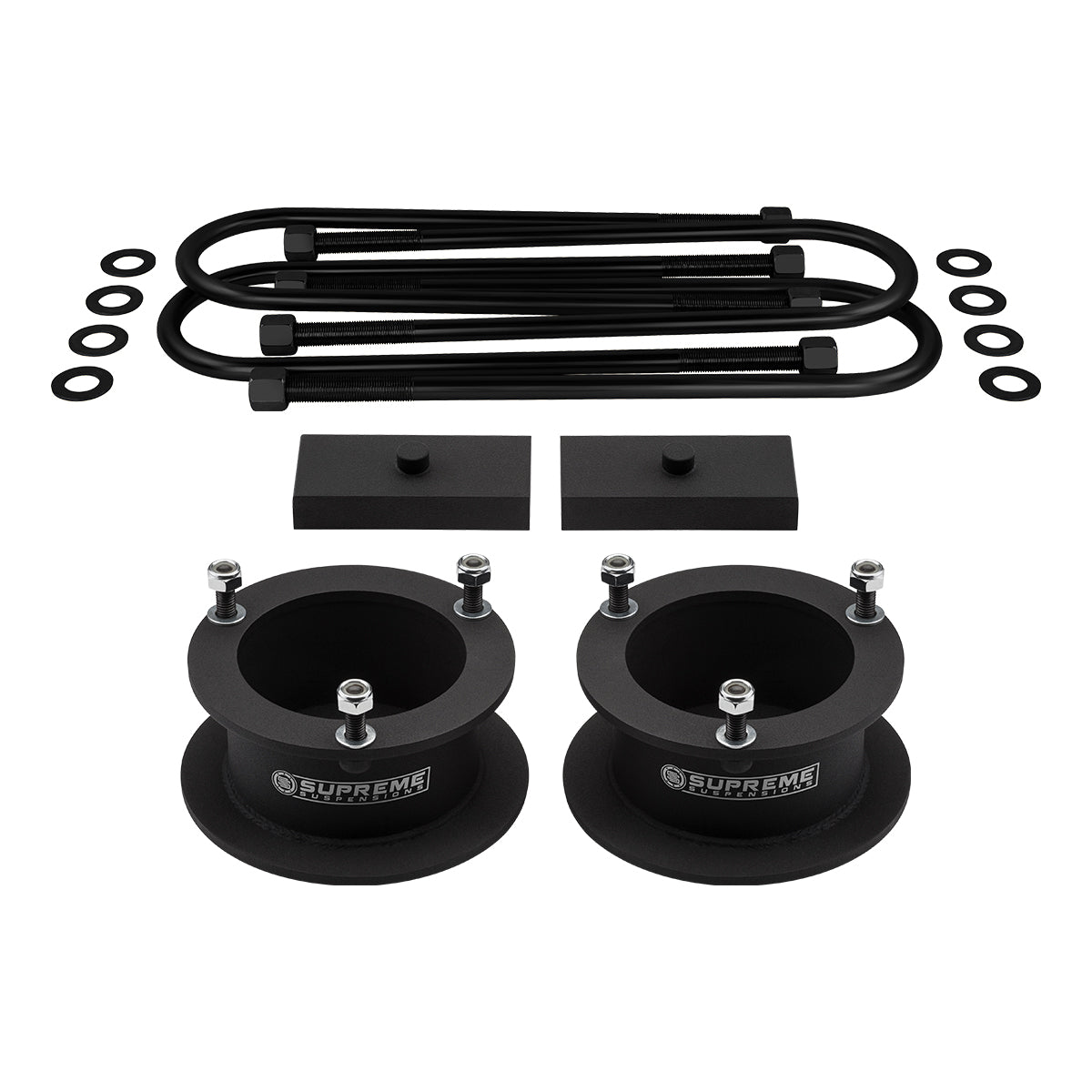 2003-2013 Dodge Ram 2500 Full Suspension Lift Kit 4WD 3.5" Rear Axle / SUPREME'S NEW HD STEEL LIFT BLOCKS! Front Lift 2" + Rear Lift 1"