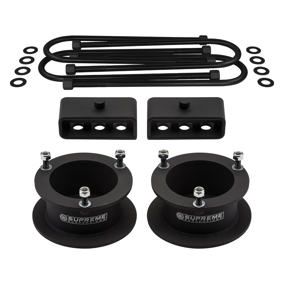 2003-2013 Dodge Ram 2500 Full Suspension Lift Kit 4WD 3.5" Rear Axle / SUPREME'S NEW HD STEEL LIFT BLOCKS! Front Lift 2" + Rear Lift 1.5"