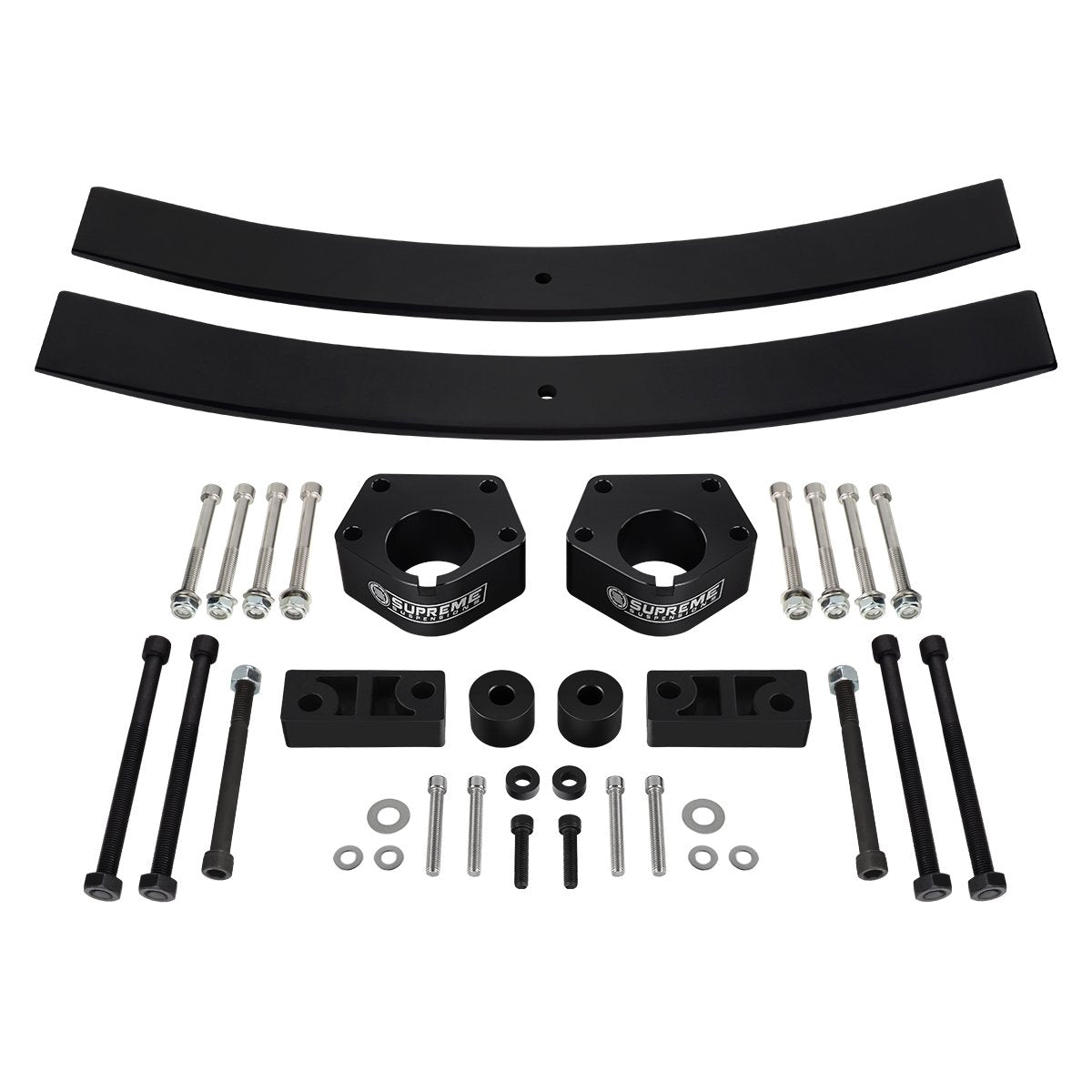 3" Front + 2" Rear Full Lift Kit Includes Add-a-Leafs Sway Bar Drop For 1986-1995 IFS Pickup Front/Rear Lift 3" / 2"