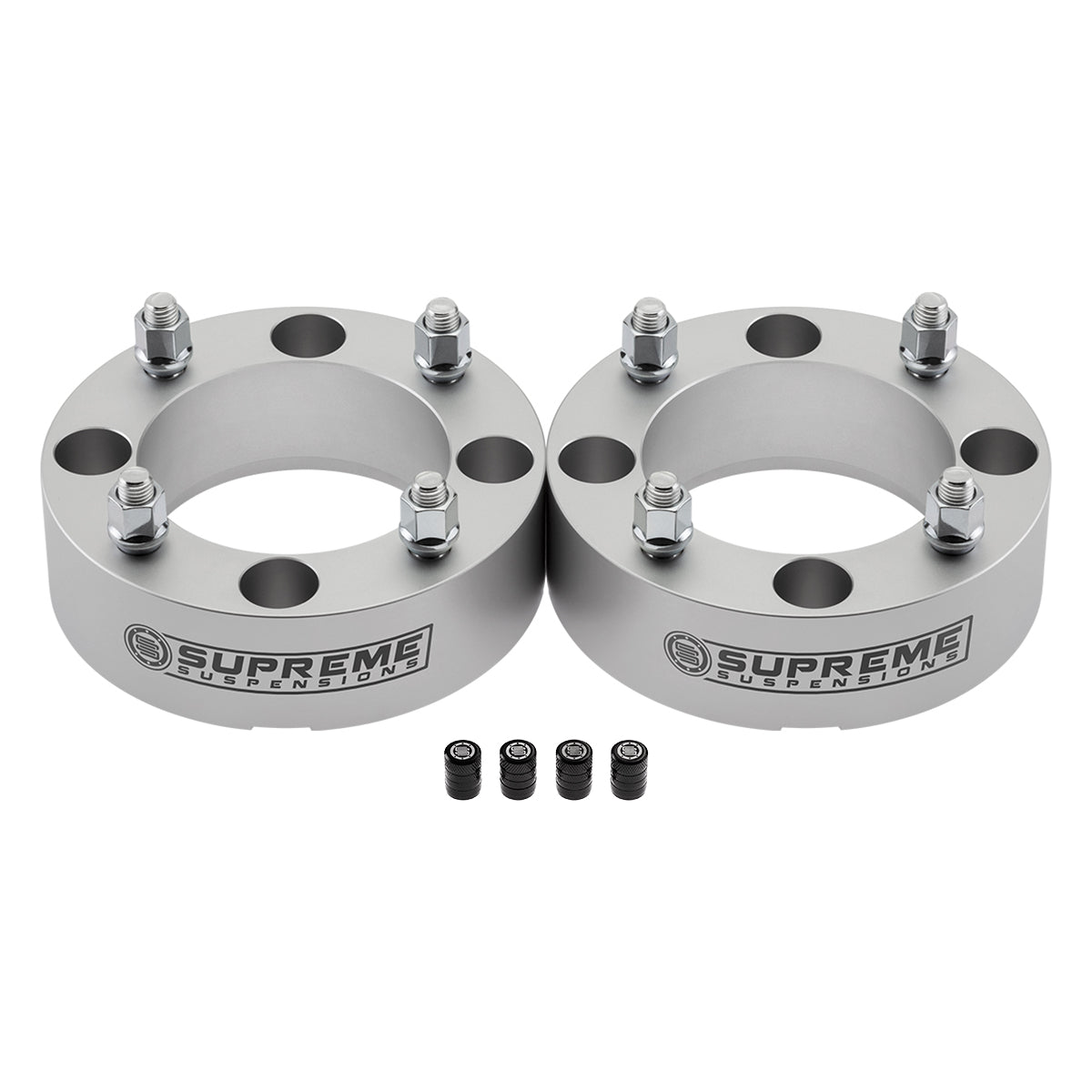 1994-1997 Kawasaki Mule 1000 Lug Centric Wheel Spacers / NEW PREMIUM TIRE VALVE CAPS 2pc Kit: Front or Rear Spacer Thickness 1.5 Inch Thick