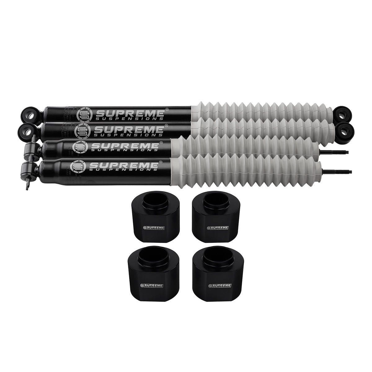 1993-1998 Jeep Grand Cherokee ZJ Full Suspension Lift Kit with MAX Performance Shock Absorbers 2WD 4WD Front Lift 2" + Rear Lift 2"