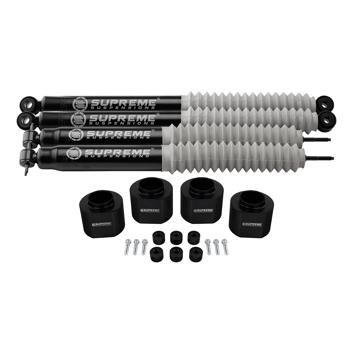 1997-2002 Jeep Wrangler TJ Full Suspension Lift Kit with Transfer Case Drop Kit & Max Performance Shocks 4WD Front 2" + Rear 2"