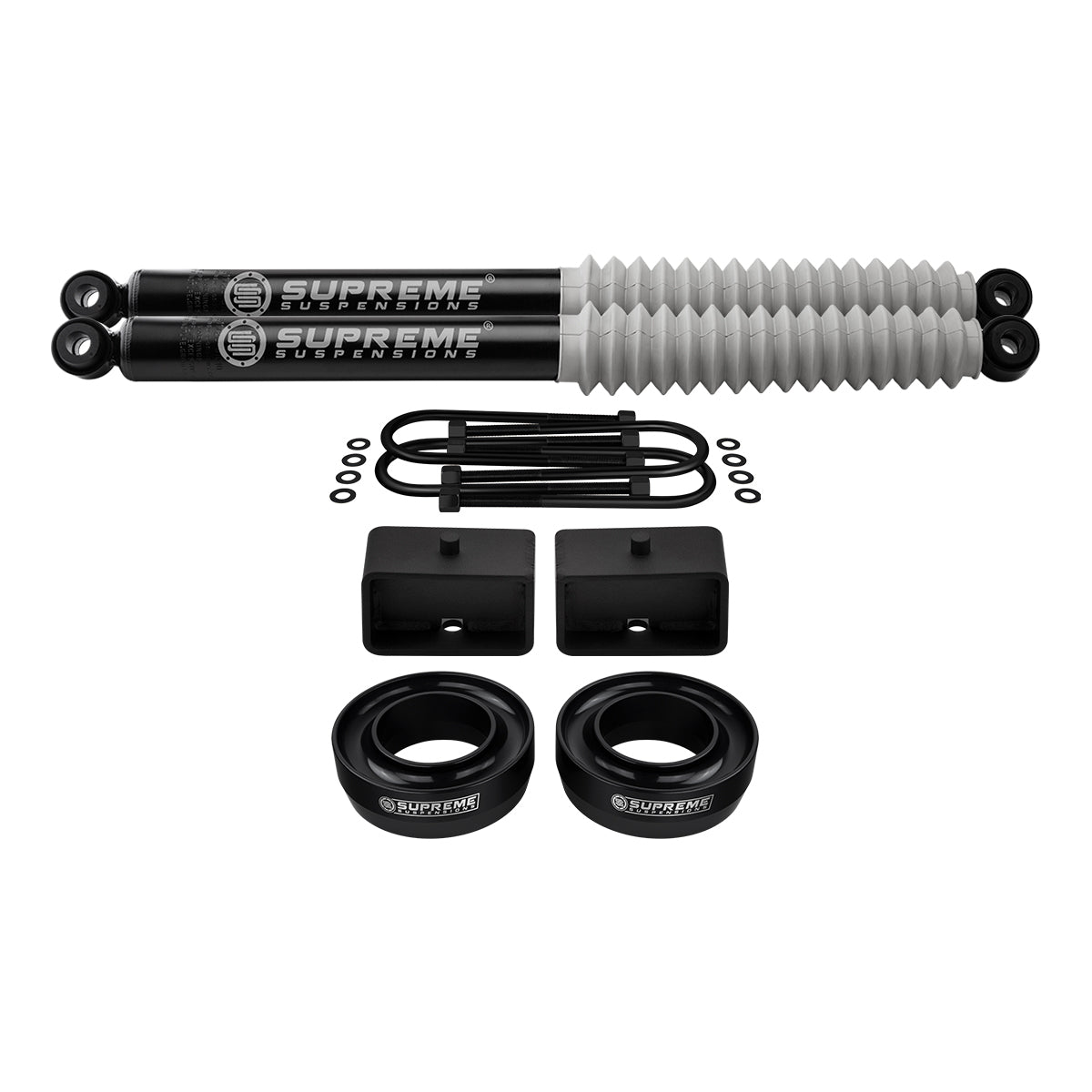 2002-2008 Dodge Ram 1500 Full Suspension Lift Kit with Rear MAX Performance Shock Absorbers 2WD Front 3" + Rear 3"