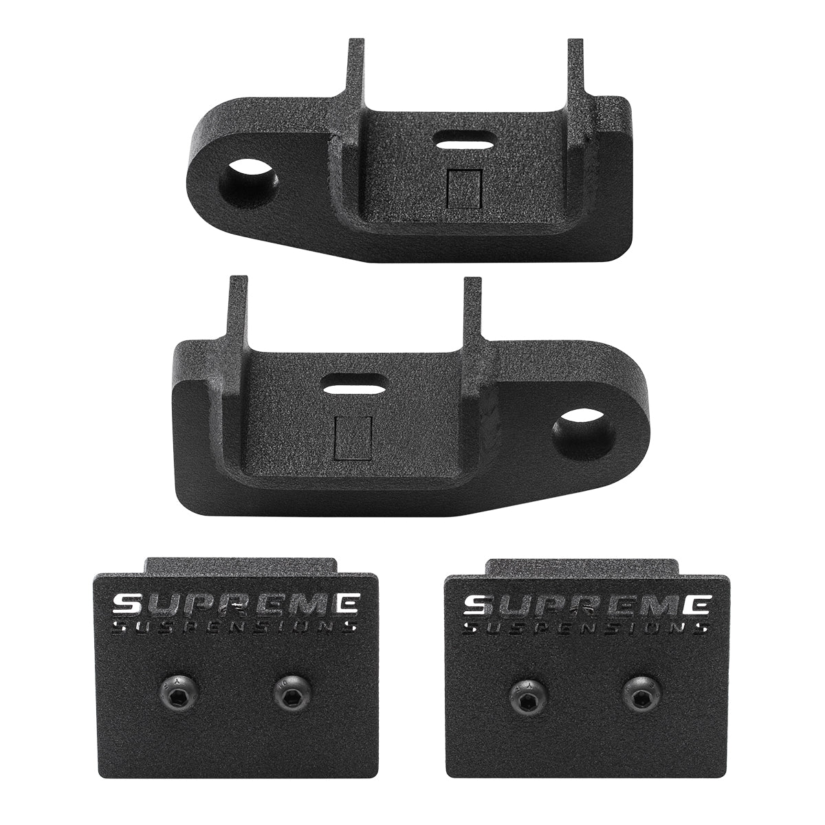 2005-2022 Toyota Tacoma Bolt-On Shackle Mount Recovery Brackets and Frame Reinforcement Caps