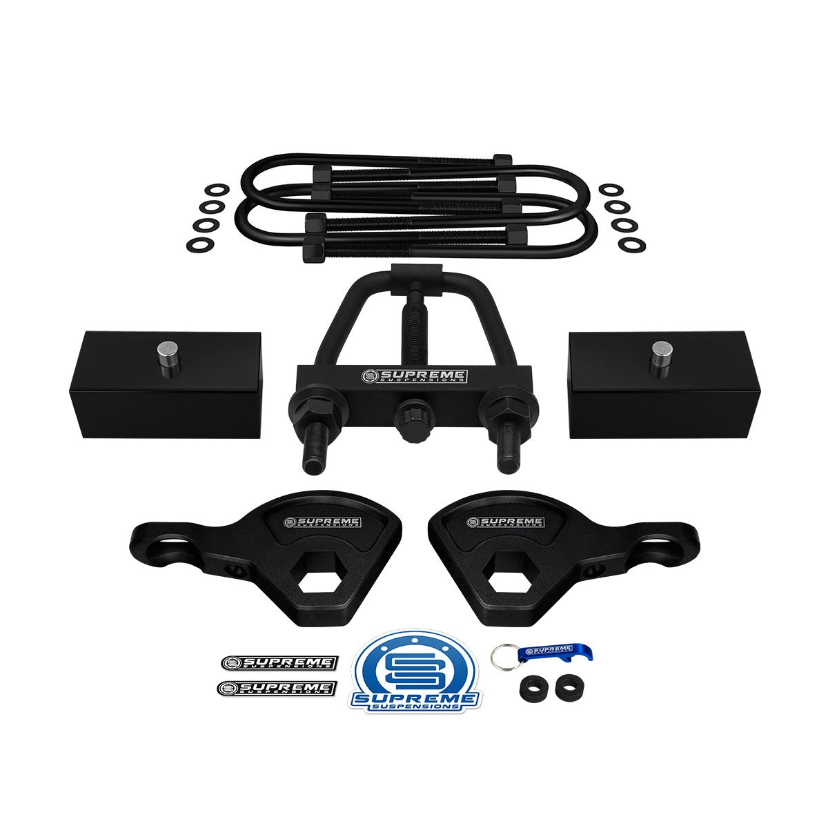 1987-2004 Dodge Dakota 4WD (9.25" Rear Axle) Full Suspension Lift Kit with Torsion Key Unloading Tool Front Lift 1" - 3" + Rear Lift 1.5"