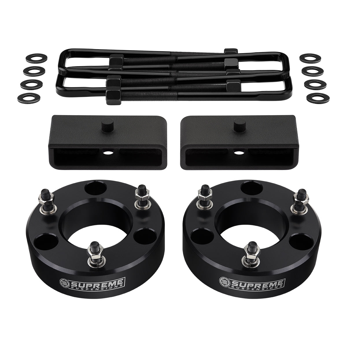 2004-2022 Nissan Titan Full Suspension Lift Kit 2WD 4WD I Includes Supreme Suspensions NEW Premium Forged Flat-Top U-Bolts Front Lift 3" + Rear Lift 1.5"