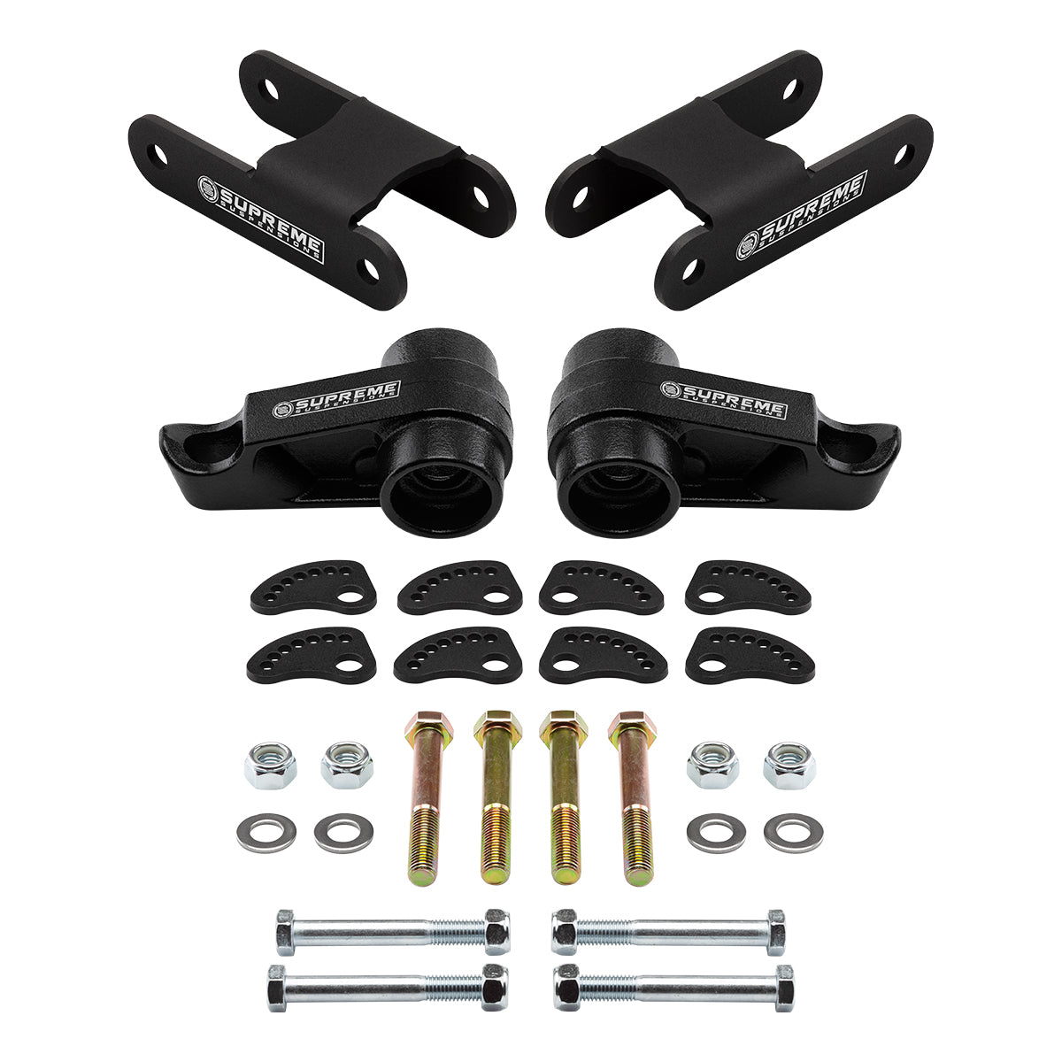 2006-2010 Hummer H3 4WD 1-3" Front + 2" Rear Lift Includes Camber/Caster Alignment & Lockout Kit