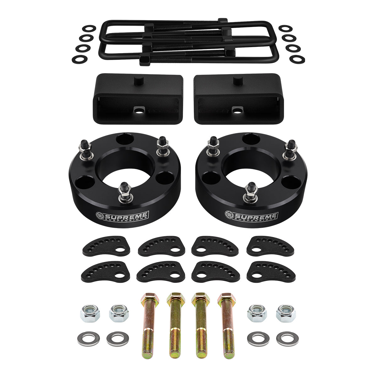 2007-2019 Chevrolet Silverado 1500 Full Lift Kit With Upper Arm Camber/Caster Alignment Kit Front 3" + Rear 2"