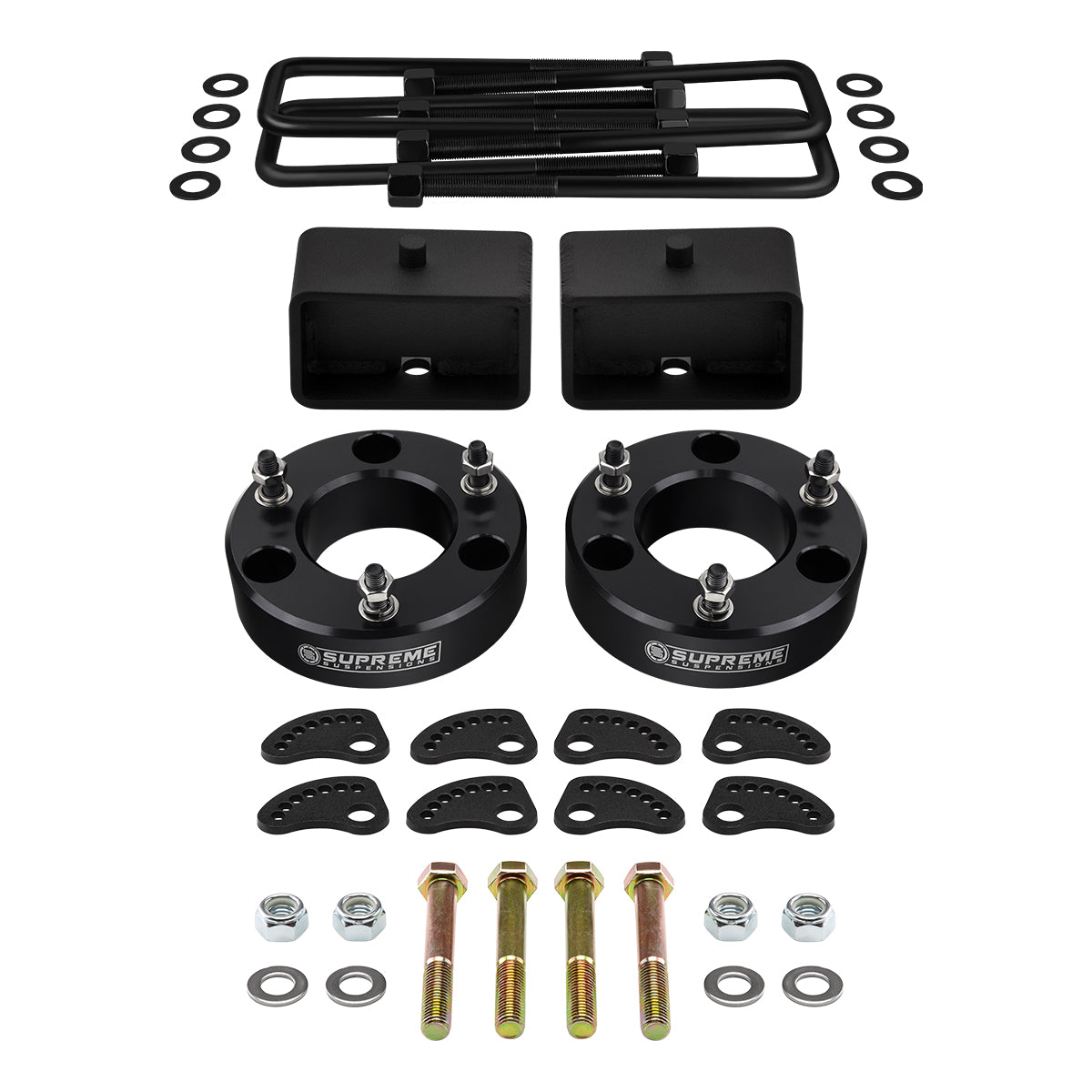 2007-2019 Chevrolet Silverado 1500 Full Lift Kit With Upper Arm Camber/Caster Alignment Kit Front 3" + Rear 3"