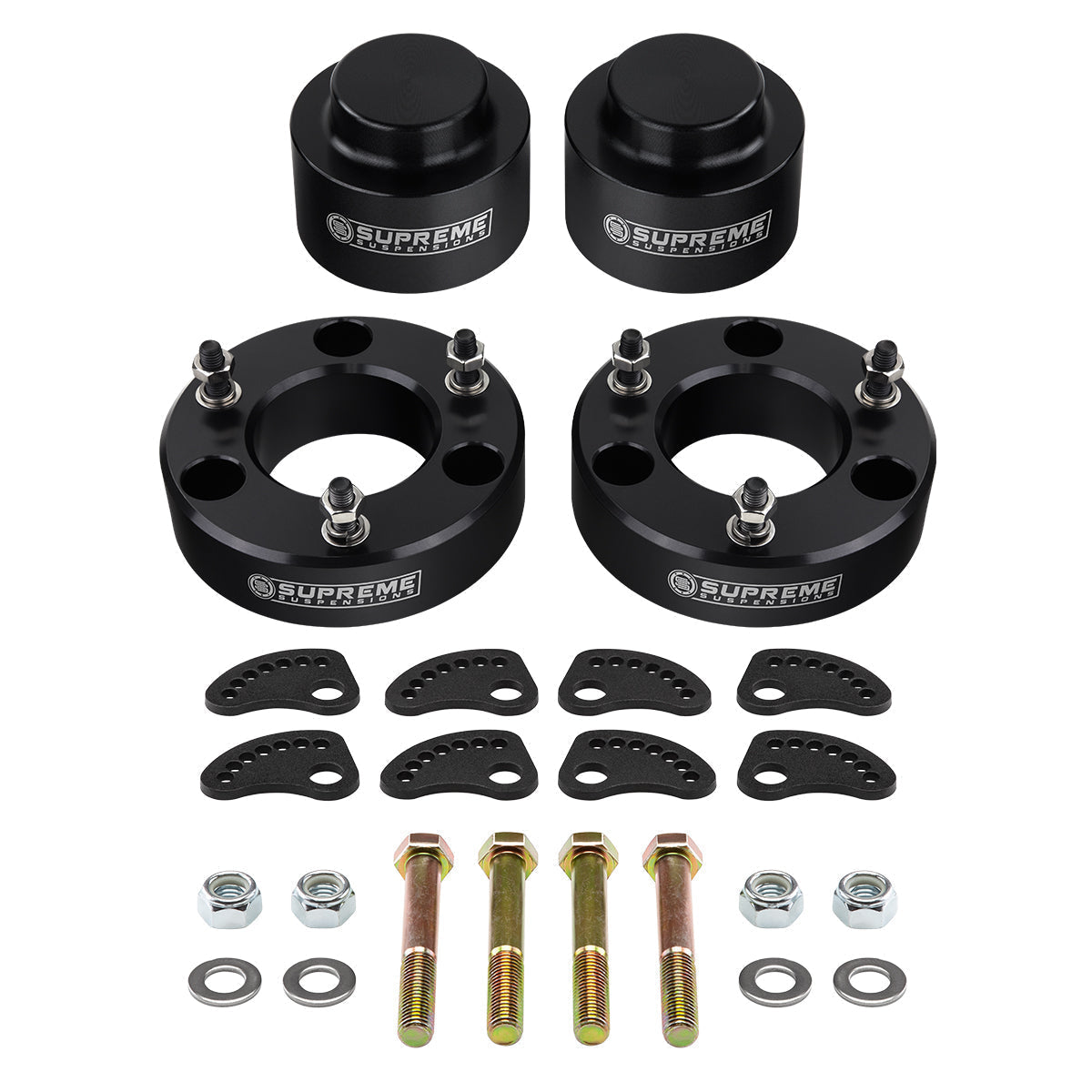 2007-2014 Cadillac Escalade 6-Lug Full Lift Kit With Upper Arm Camber/Caster Alignment Kit Front 3" + Rear 2"