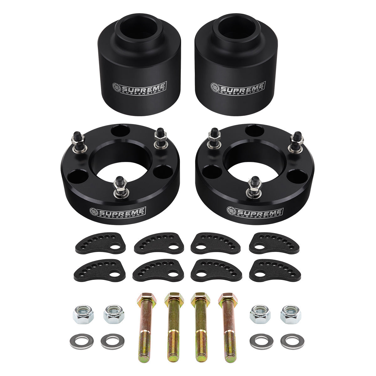 2007-2020 Chevrolet Tahoe 1500 2WD 4WD Full Lift Kit Includes Upper Arm Camber/Caster Alignment Kit Front 3" + Rear 2"