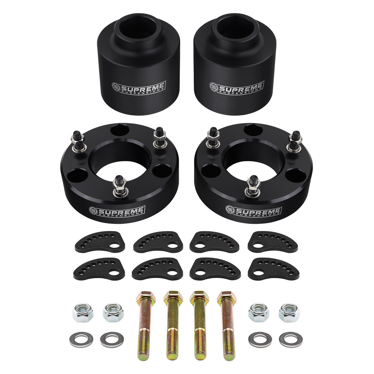 2007-2020 GMC Yukon XL 1500 2WD 4WD Full Lift Kit Includes Upper Arm Camber/Caster Alignment Kit Front 3" + Rear 2"