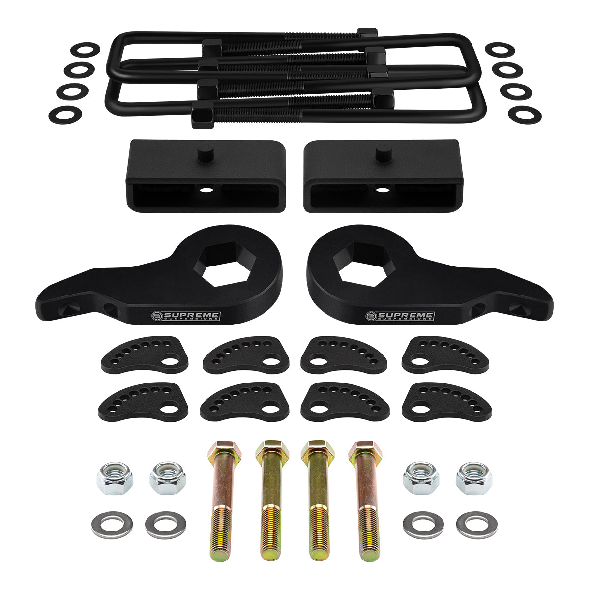 1999-2007 Chevrolet Silverado 1500 Full Lift Kit + Upper Arm Camber/Caster Alignment Kit Front 3" + Rear 1.5"