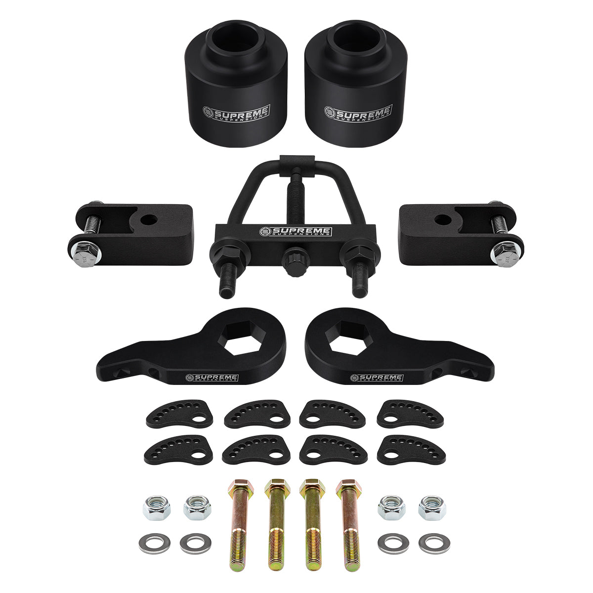 2002-2006 Chevrolet Avalanche 1500 Full Lift Kit Includes Torsion Tool + Shock Extenders + Camber/Caster Alignment Kit Front 3" + Rear 2"