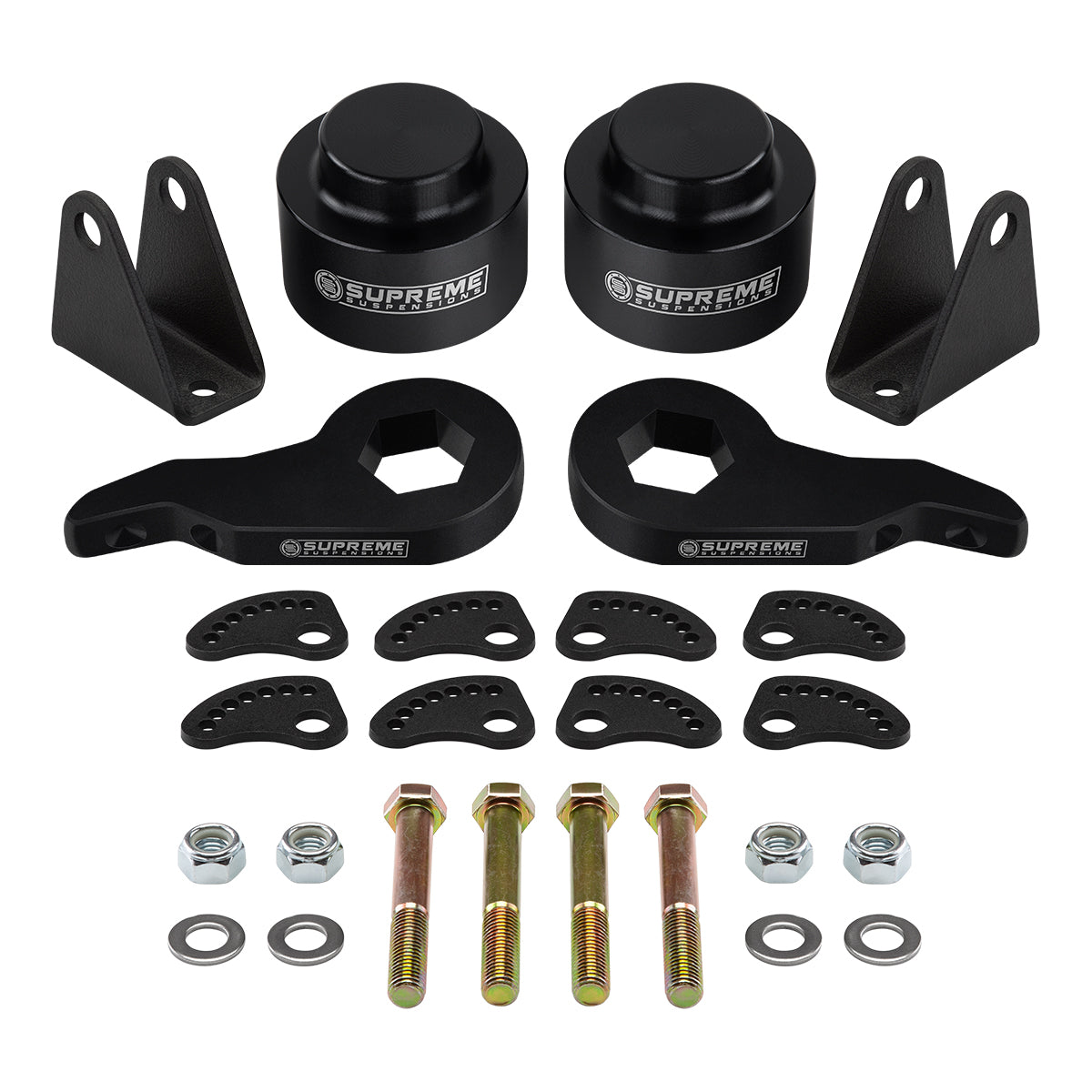 2003-2009 Hummer H2 4WD Full Lift Kit With Torsion Keys + Camber/Caster Alignment Kit Front 3" + Rear 2"