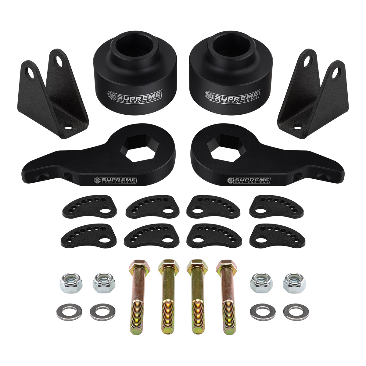 2003-2009 Hummer H2 4WD Full Lift Kit 1-3" Front Torsion Keys + Camber/Caster Alignment Kit Front 3" + Rear 2"