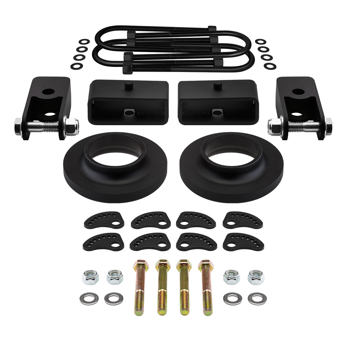 2003-2014 Chevrolet Express 1500 2WD Full Lift Kit + UCA Camber/Caster Alignment Kit Front 2" + Rear 2"