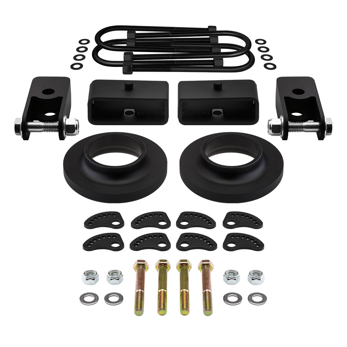 2009-2017 Chevrolet Express 4500 2WD Full Lift Kit + UCA Camber/Caster Alignment Kit Front 2" + Rear 2"