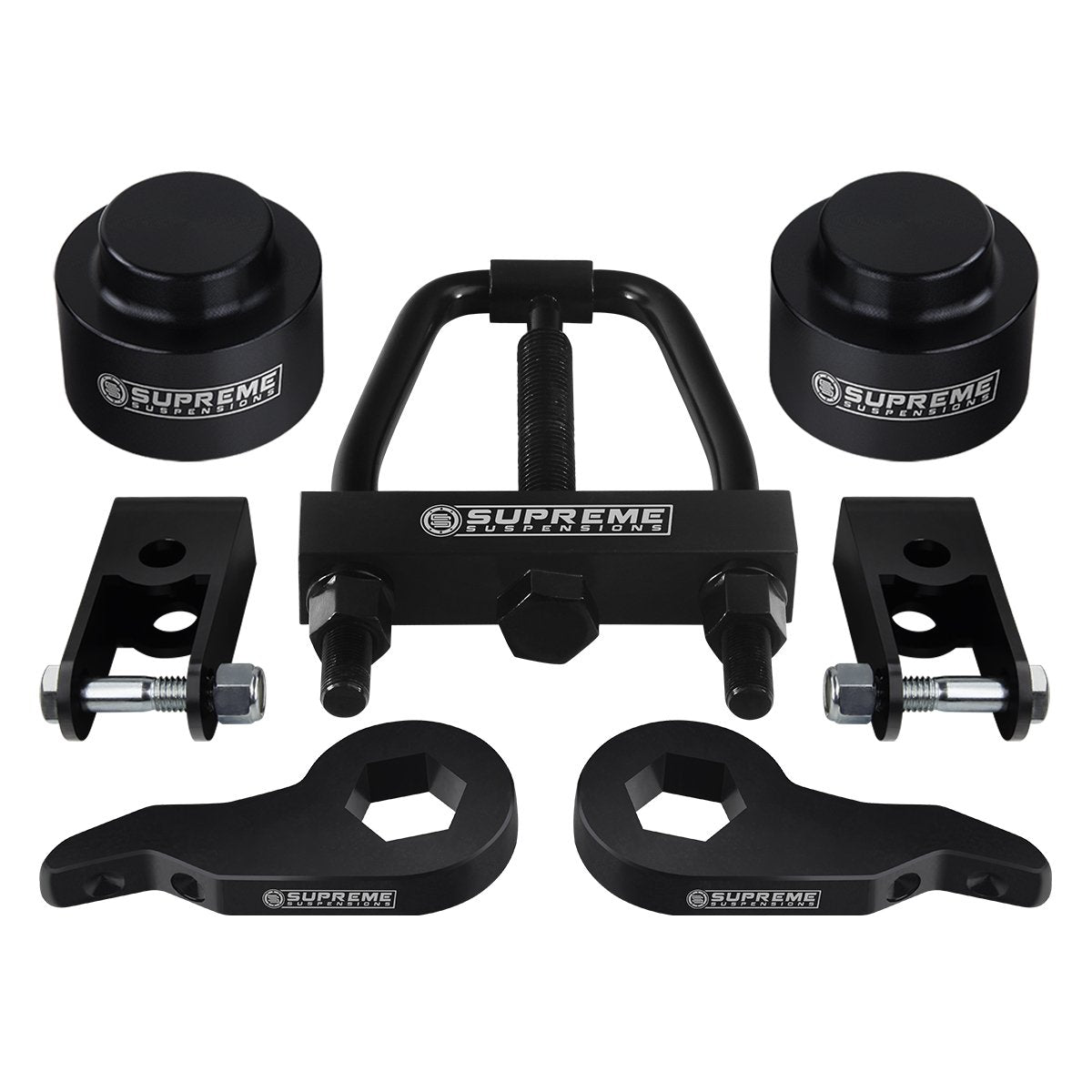 2000-2006 Chevy Suburban 1500 Full Suspension Lift Kit 4WD 4x4 Billet Aluminum + Rear Lift 1"