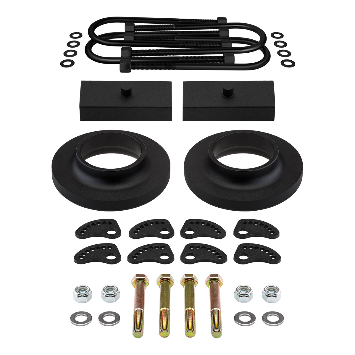 2003-2014 Chevy Express 1500 4x2 Full Lift Kit With Camber/Caster Alignment Kit Front 2" + Rear 1"