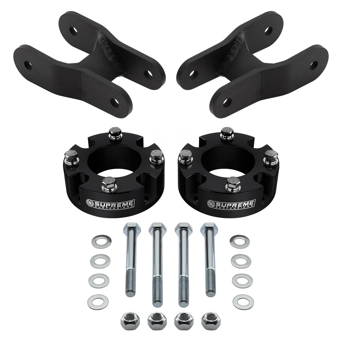 2015-2020 Toyota Tundra TRD PRO Full Suspension Lift Kit 2WD 4WD Black Front Lift 2" + Rear Lift 1.5"