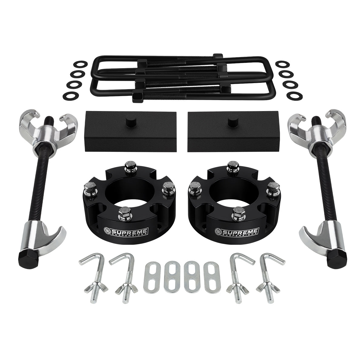 2015-2021 Toyota Tundra TRD PRO Full Suspension Lift Kit 2WD 4WD / HD STEEL LIFT BLOCKS Compressor Tool Front Lift 2" + Rear Lift 1"