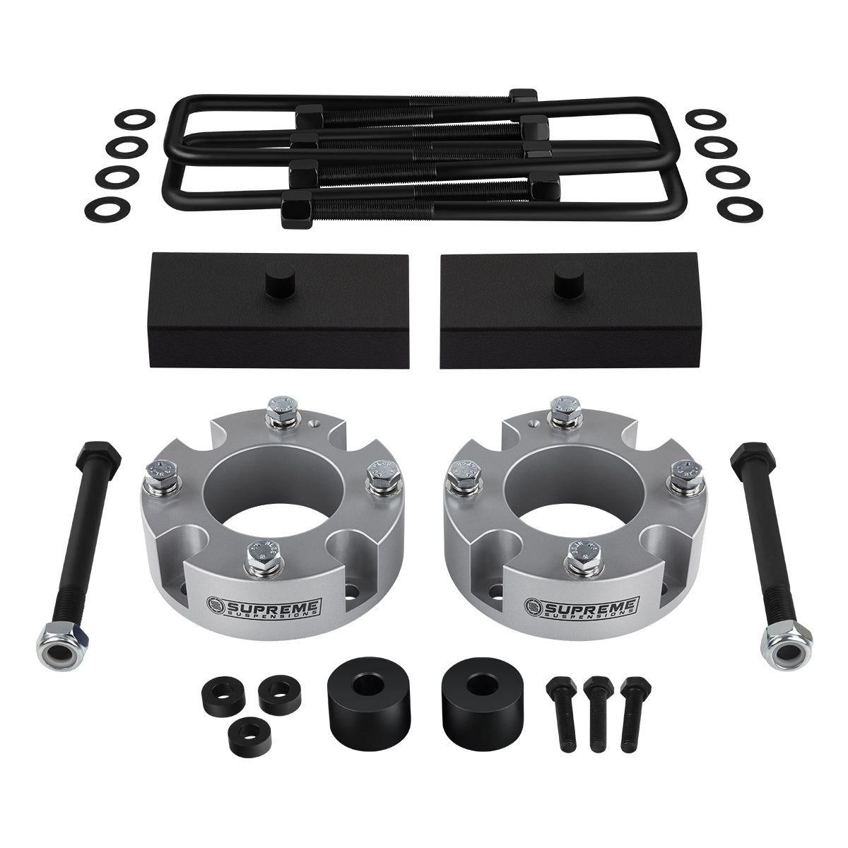 2015-2021 Toyota Tundra Suspension Spacers + Blocks Lift Kit & Differential Drop 4WD 4x4 Front Lift 2" + Rear Lift 1"