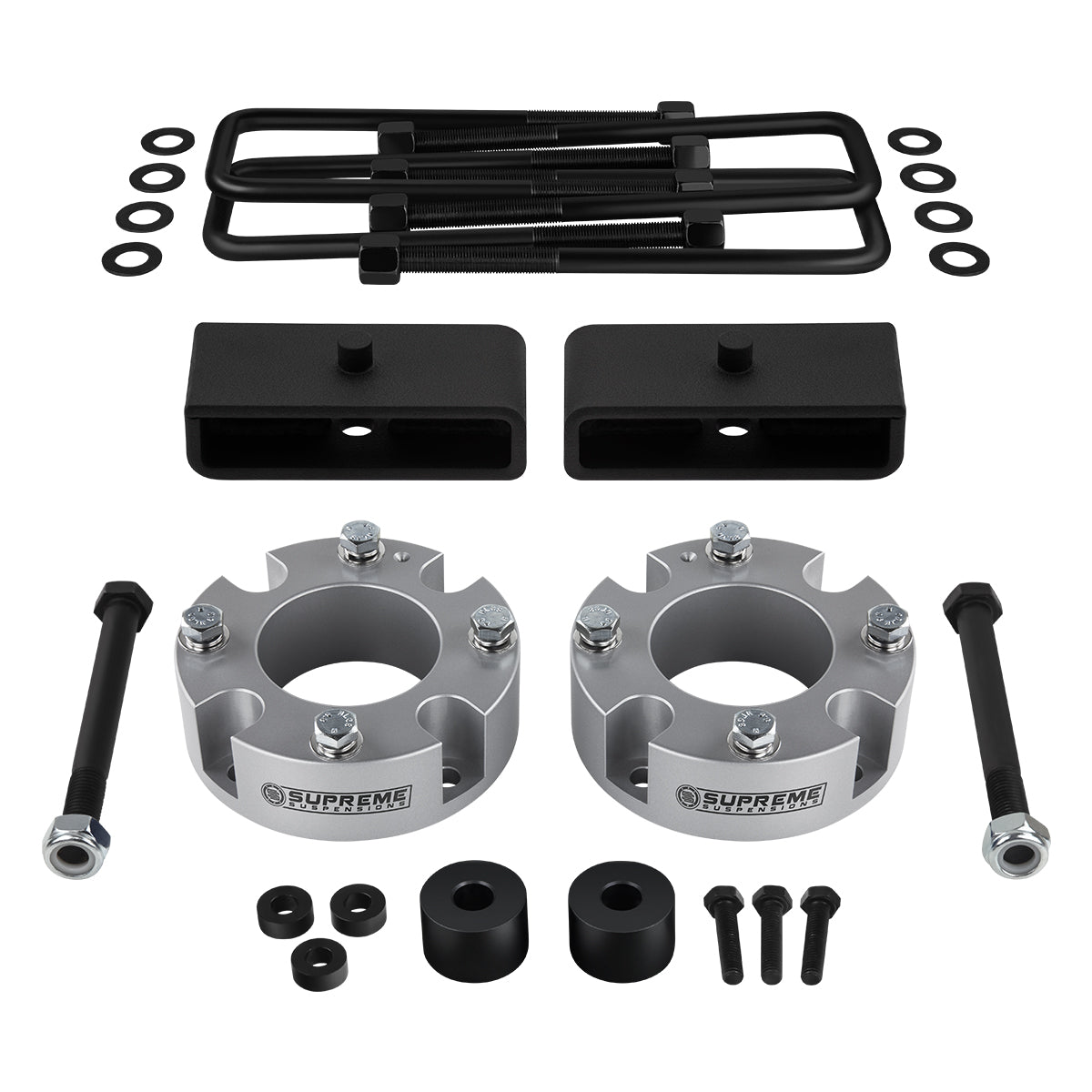 2015-2021 Toyota Tundra Suspension Spacers + Blocks Lift Kit & Differential Drop 4WD 4x5 Front Lift 2" + Rear Lift 1.5"