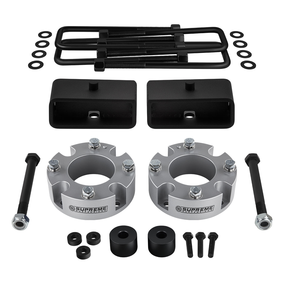 2015-2021 Toyota Tundra Suspension Spacers + Blocks Lift Kit & Differential Drop 4WD 4x6 Front Lift 2" + Rear Lift 2"