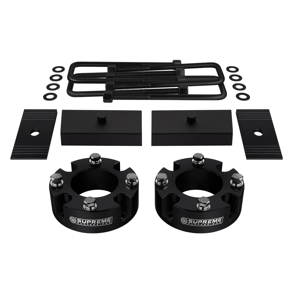 2015-2021 Toyota Tundra TRD PRO Full Suspension Lift Kit with Pinion Alignment Shims 2WD 4WD / SUPREME'S NEW HD STEEL LIFT BLOCKS! Front Lift 2" + Rear Lift 1"