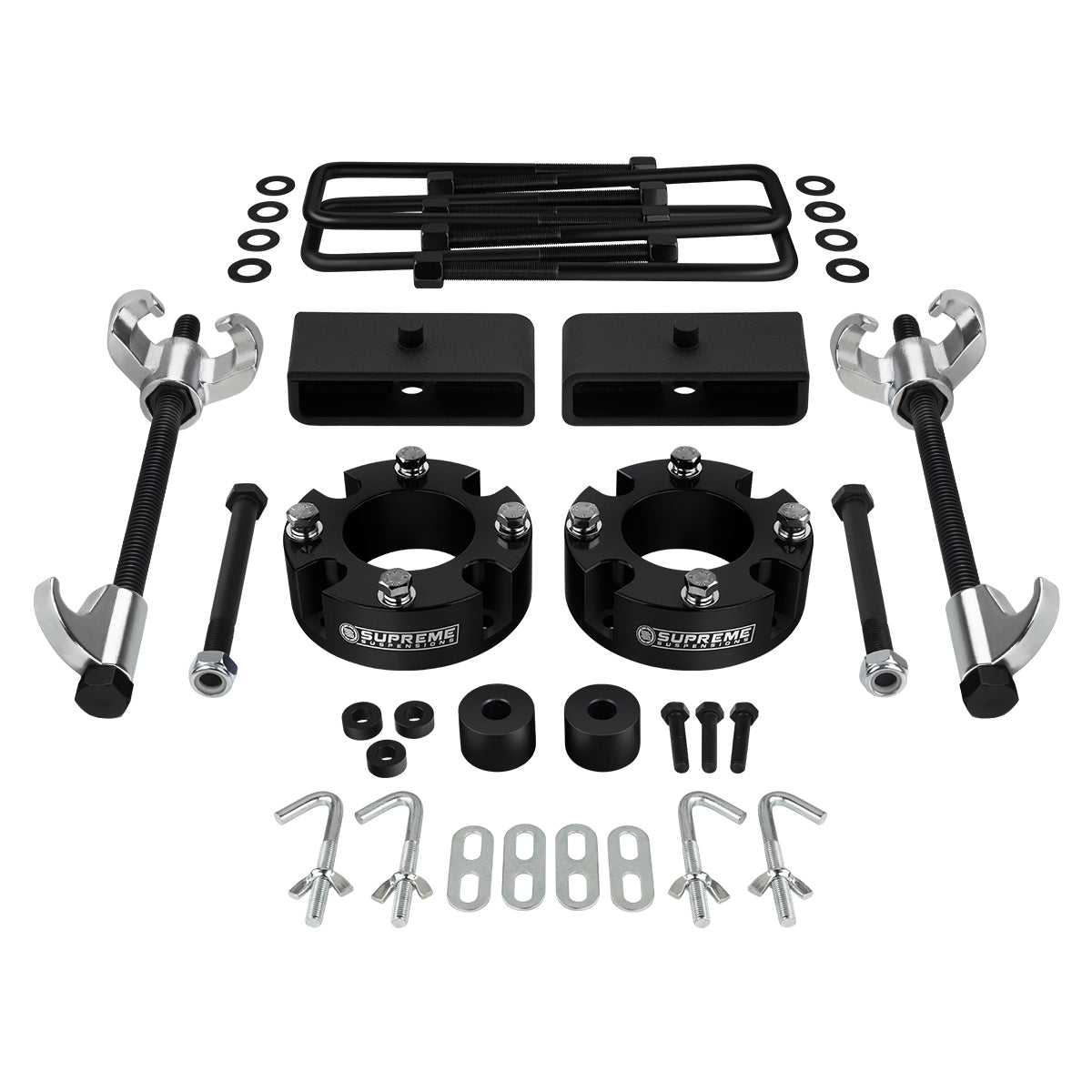 2015-2021 Toyota Tundra TRD PRO Full Suspension Lift Kit 4WD HD BLOCKS / Compressor Tool + Diff Drop Front Lift 2" + Rear Lift 1.5"