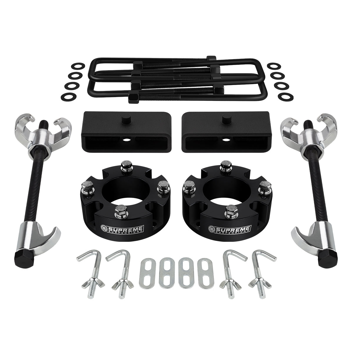 2015-2021 Toyota Tundra TRD PRO Full Suspension Lift Kit 2WD 4WD / HD STEEL LIFT BLOCKS Compressor Tool Front Lift 2" + Rear Lift 1.5"