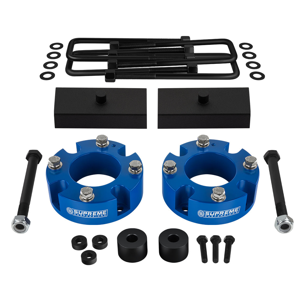 2015-2021 Toyota Tundra TRD PRO Full Suspension Lift Kit with Differential Drop Kit 4WD / SUPREME'S NEW HD STEEL LIFT BLOCKS! Front Lift 2" + Rear Lift 1"