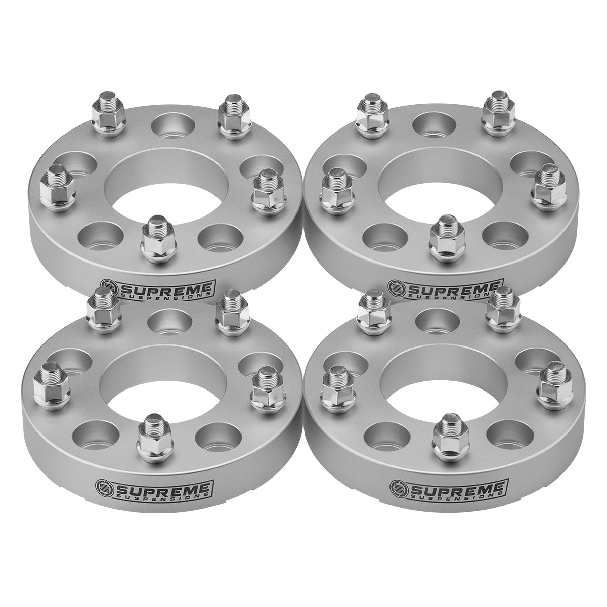 1.25" Wheel Adapters (5 X 139.7MM TO 5 X 127MM) For 1994-2001 Dodge Ram 1500 x4 Spacers Wheel Spacer Silver