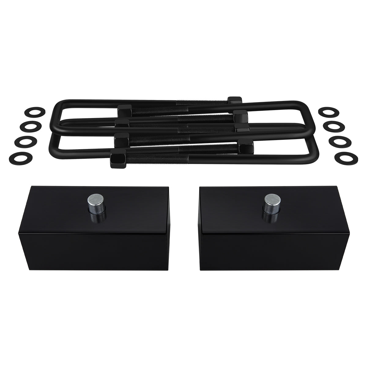 1999-2019 Chevy Silverado 1500 Rear Suspension Lift Kit Blocks & U Bolts 2WD 4WD 3" 2007-2020