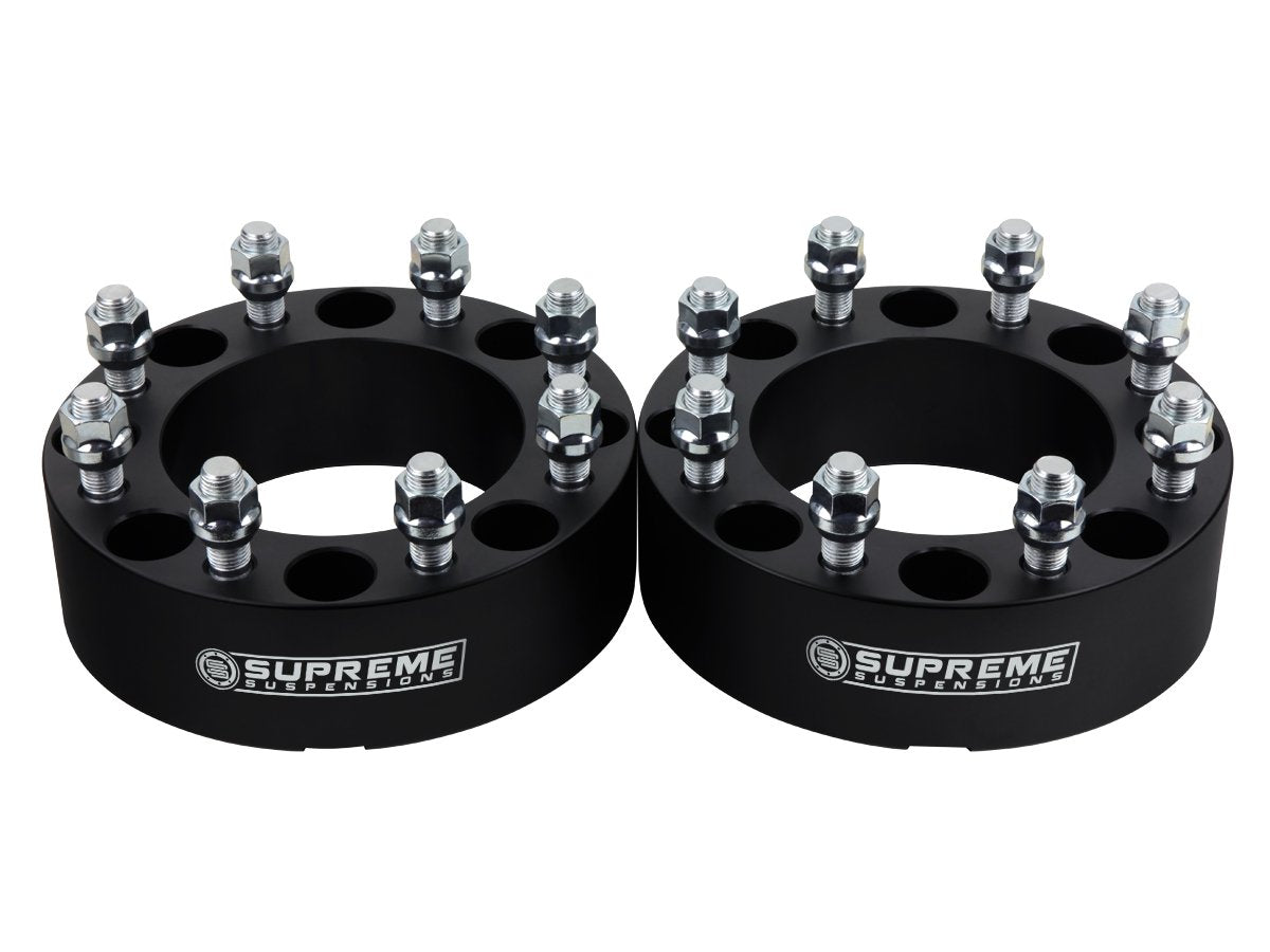 2000-2006 Chevy Silverado 1500HD 2WD 4WD Wheel Spacers Black (x2) Piece 1.5" Spacer