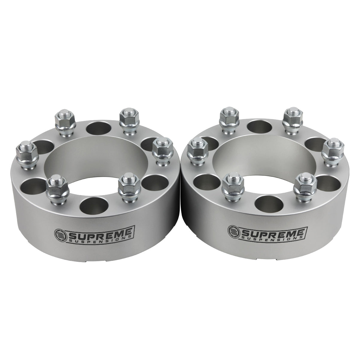 1998-2004 Nissan Frontier Wheel Spacers w/o Lip 2WD / 4WD (x2) Pieces Silver 1.5"